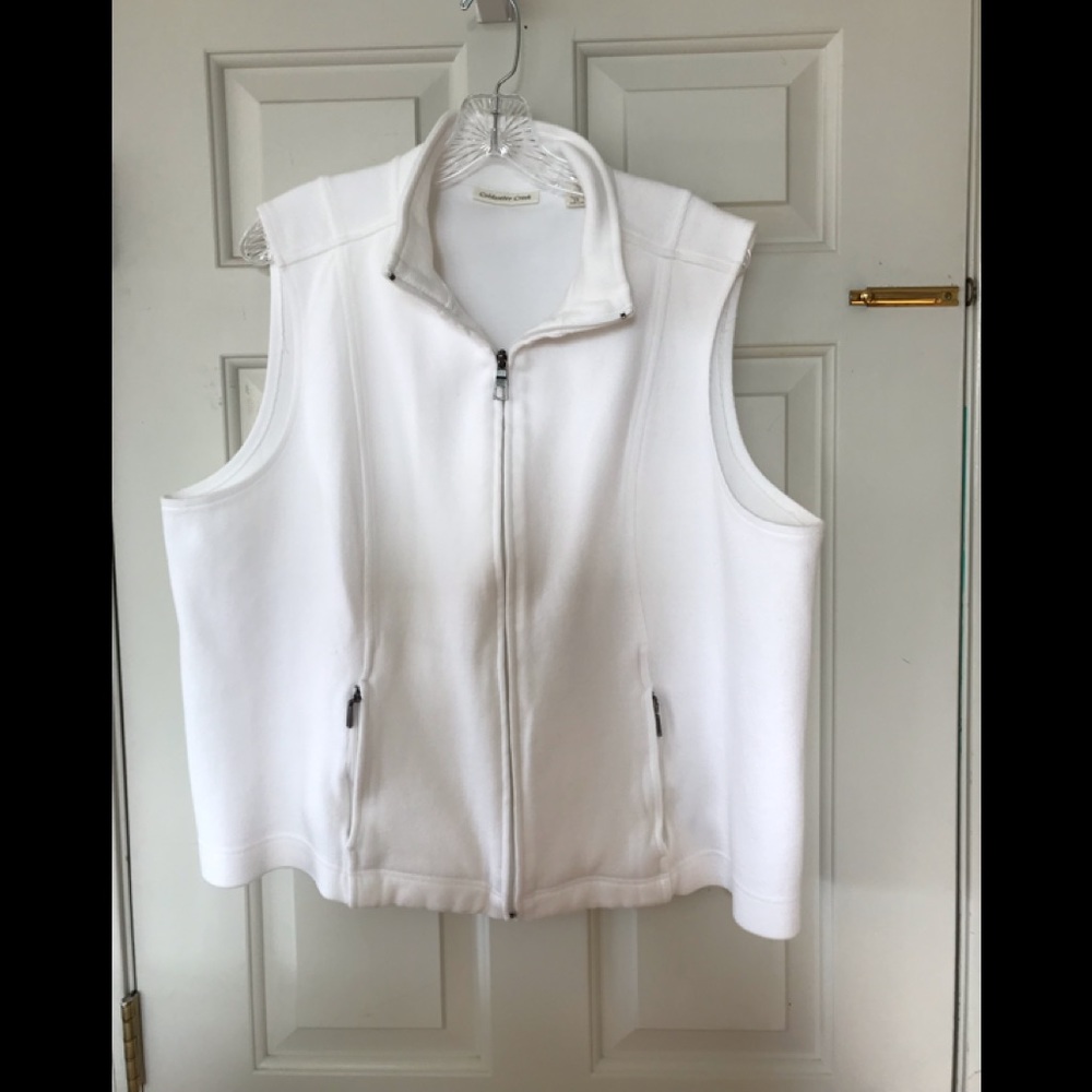 Coldwater Creek Women’s cotton vest Size 2X White